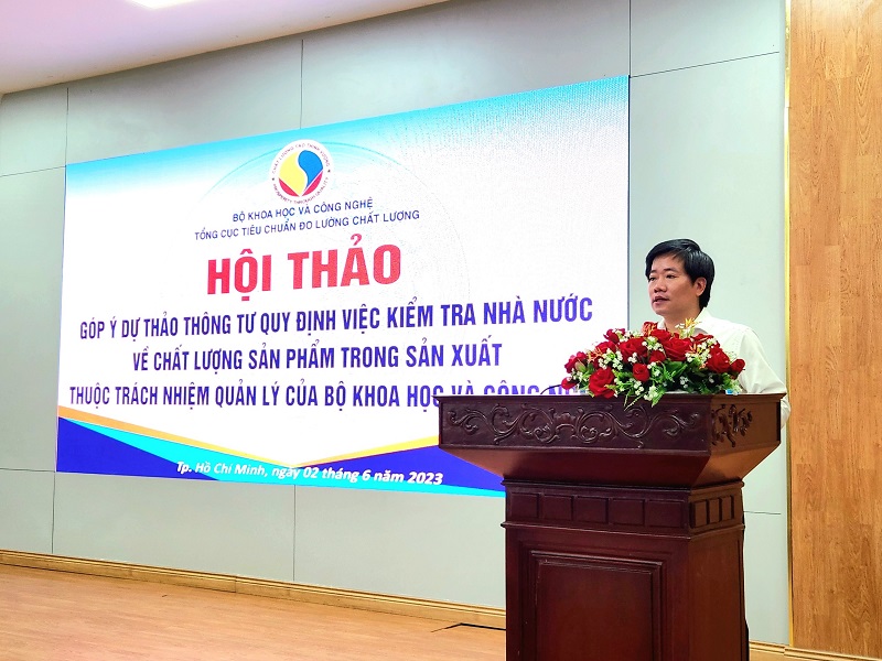 Ông Nguyễn Hoàng Linh - Phó tổng cục trưởng Tổng cục TCĐLCL phát biểu khai mạc chương trình