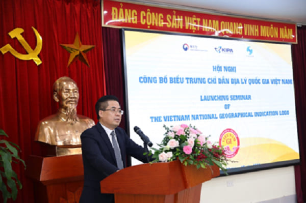 Thứ trưởng Bộ Khoa học và Công nghệ Nguyễn Hoàng Giang phát biểu tại Hội nghị.