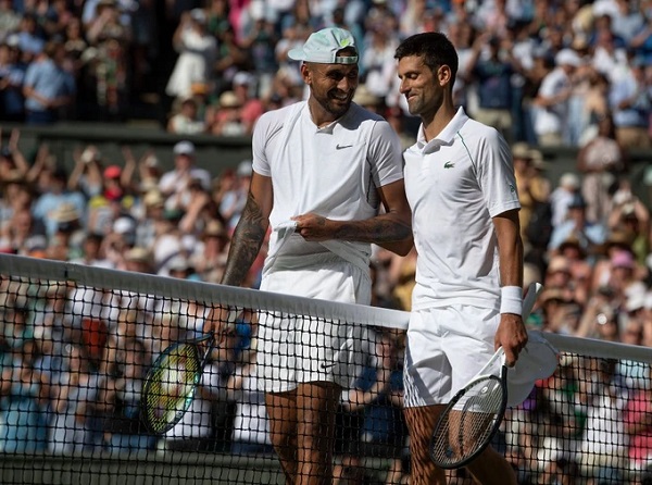 Kyrgios từng thắng hai trận trước Djokovic, nhưng không thể thắng chung kết Wimbledon.