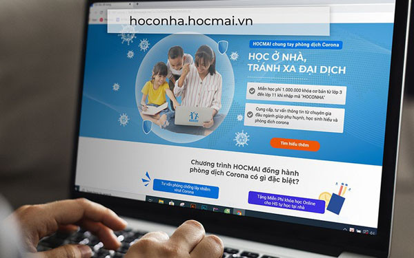 Nền tảng phục vụ học tập Hocmai là 1 trong 3 nền tảng số Việt Nam mới được Bộ TT&TT công nhận đạt tiêu chí phục vụ người dân. (Ảnh: Hocmai)