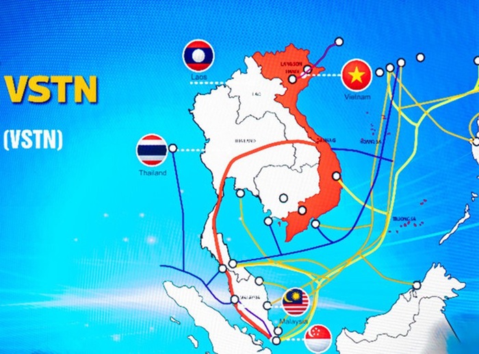 Sơ đồ tuyến cáp đất liền VSTN của VNPT đầu tư.