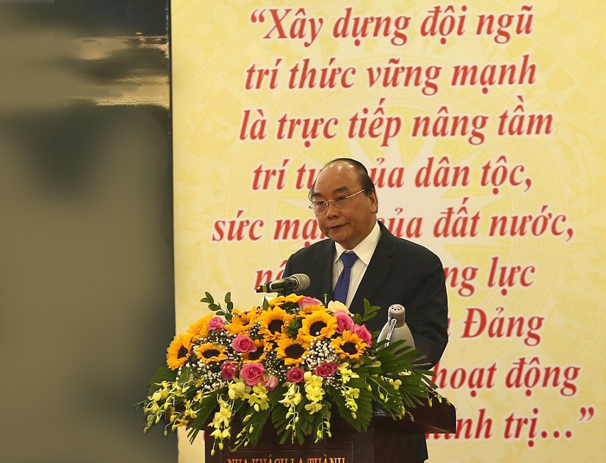 Thủ tướng Nguyễn Xuân Phúc phát biểu chúc mừng Đại hội.