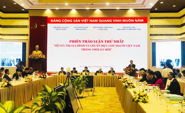 Hội thảo quốc gia “Hệ giá trị quốc gia, hệ giá trị văn hóa, hệ giá trị gia đình và chuẩn mực con người Việt Nam trong thời kỳ mới”.