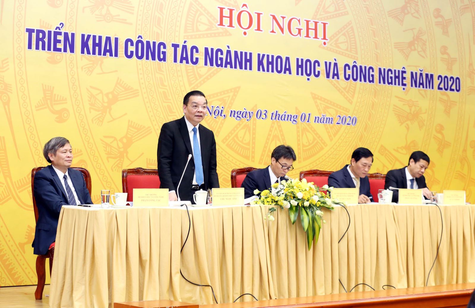 Bộ trưởng Bộ KH&CN Chu Ngọc Anh phát biểu tại hội nghị.