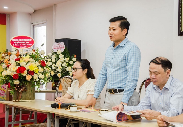 Tổng Biên tập Tạp chí TNNN, Nhà báo Trần Thanh Cao phát biểu tại buổi gặp mặt.