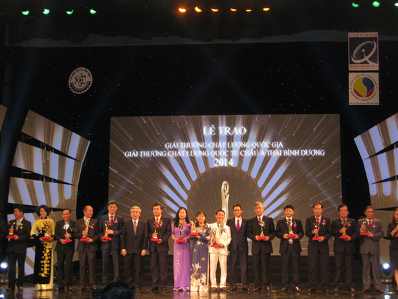 Lễ trao Giải thưởng Chất lượng Quốc gia và Giải thưởng Chất lượng Quốc tế Châu Á-Thái Bình Dương năm 2014