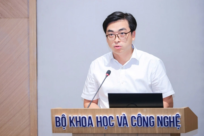 Ông Đồng Hải Hà, Phó Chánh Văn phòng Bộ KH&CN phát biểu tại Họp báo.